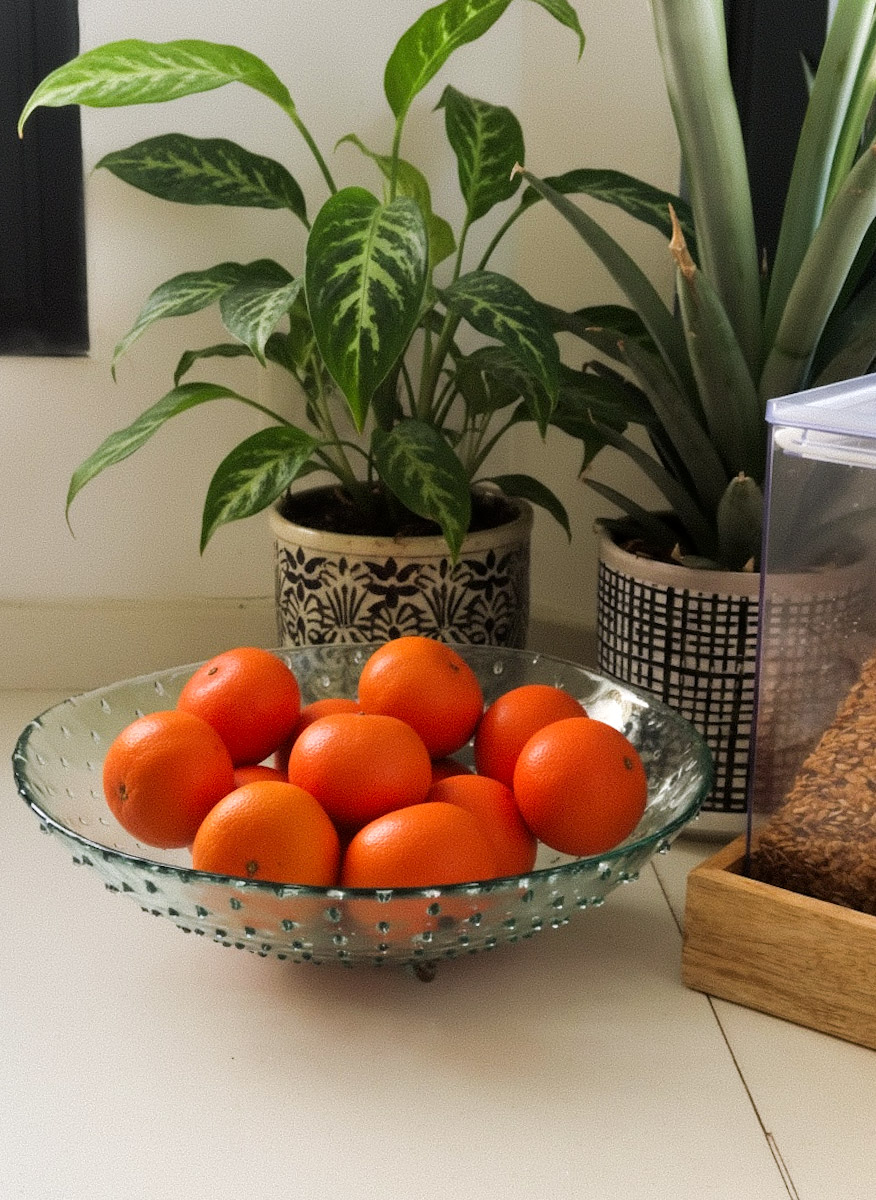 קערת זכוכית נקודות